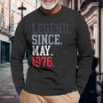 Legendince May 1976 メンズ レディース 1976年5月 長袖Tシャツ 高齢者への贈り物