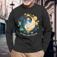 Life Happens 太極拳は猫陰陽エネルギー瞑想を助ける 長袖Tシャツ 高齢者への贈り物