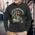 Life Is A Monkey Bike 英国軍 ヴィンテージエディション 長袖Tシャツ 高齢者への贈り物