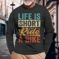 Life Ishort Ride A Bike Motorcycle Rider 長袖tシャツ 長袖Tシャツ 高齢者への贈り物