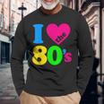 I Love The 80'S 80年代パーティードレスレトロ1980年代テーマ 長袖Tシャツ 高齢者への贈り物