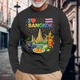 I Love Bangkok タイ旅行お土産 長袖Tシャツ 高齢者への贈り物