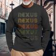 Love Heart Nexus グランジ ビンテージスタイル ブラック ネクサス 長袖Tシャツ 高齢者への贈り物