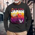 I Love Japan Culture Cool Japanunset Red-Crowned Crane 長袖Tシャツ 高齢者への贈り物