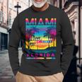 I Love Miami Miamiibes Illustration Graphic s 長袖Tシャツ 高齢者への贈り物