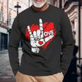 I Love You 手話 Asl Peak Languages 長袖Tシャツ 高齢者への贈り物