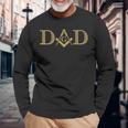 Mason Dad フリーメイソンシンボルロッジ フリーメイソンスクエア&コンパス 長袖Tシャツ 高齢者への贈り物