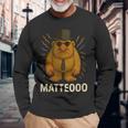 Matteooo イタリアンブレインロットミーム – シュールなaiクリーチャー 長袖Tシャツ 高齢者への贈り物