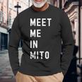 Mito Ibaraki で会いましょう 日本 長袖Tシャツ 高齢者への贈り物