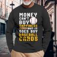 Money Can Buy 野球カード 面白い野球愛好家ファン 長袖Tシャツ 高齢者への贈り物