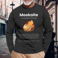 Mookaite ジェムストーンの意味 長袖Tシャツ 高齢者への贈り物