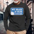 My Grass Is Blueintage Bluegrass 長袖Tシャツ 高齢者への贈り物