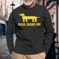 Nagaugiru Inu なが すぎる いぬ 長袖Tシャツ 高齢者への贈り物