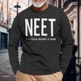 Neetネット 教育・雇用・トレーニングなし 長袖Tシャツ 高齢者への贈り物