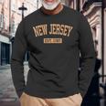 New Jersey Classic Buffintage Text Est1787 長袖Tシャツ 高齢者への贈り物