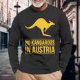 No Kangaroos In Austria 長袖Tシャツ 高齢者への贈り物