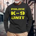 Police K-9ユニット ドッグハンドラー オンデューティー K9 チームオフィサー タクティカル 長袖Tシャツ 高齢者への贈り物