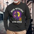 Real Witches Ridetick 面白い 黒猫 ハロウィン 長袖Tシャツ 高齢者への贈り物