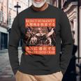 Reject Humanity Evolve To Crab 日本のカニヴィンテージ 長袖Tシャツ 高齢者への贈り物