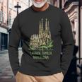 Sagrada Familia Barcelona 長袖Tシャツ 高齢者への贈り物