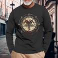 Seal Of Baphomet Occult Pentagram Goatatanic Occult 長袖Tシャツ 高齢者への贈り物