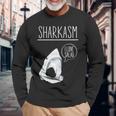 Sharkasm I Lovealad面白い皮肉なシャークスタジオ 長袖tシャツ 長袖Tシャツ 高齢者への贈り物