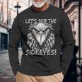 Sideeyes シュービルコウノトリの子育てをスキップしましょう 長袖tシャツ 長袖Tシャツ 高齢者への贈り物