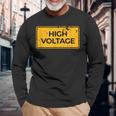 Snirt 高電圧tシャツ 高電圧 高電圧 長袖Tシャツ 高齢者への贈り物