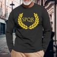Spqrパープルローマ帝国 長袖Tシャツ 高齢者への贈り物