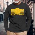 Stay Gold Ponyboy Outsiders 本 映画 小説 レトロ 長袖Tシャツ 高齢者への贈り物