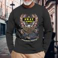 Swat アラバマ チーム タフ アメリカン イーグル ポリス 長袖Tシャツ 高齢者への贈り物