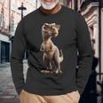 T-レックス ティラノサウルス・レックス 恐竜 恐竜大好き ディノ 長袖Tシャツ 高齢者への贈り物
