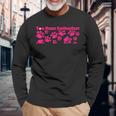 Toe Bean Enthusiast かわいい 猫 肉球 長袖Tシャツ 高齢者への贈り物