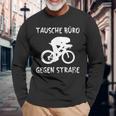 Triathlete Office Against Road Bike ランニング トライアスロンスポーツ 長袖Tシャツ 高齢者への贈り物