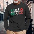 Viva Mexico Cabrones メキシコ独立 メキシカン国旗 長袖Tシャツ 高齢者への贈り物
