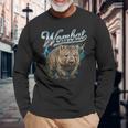 Wombat ビンテージ 90年代 レトロ ファニー ウォンバット 80年代 メンズ レディース 長袖Tシャツ 高齢者への贈り物