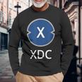 Xinfin 暗号通貨 Xdc暗号コイン 長袖Tシャツ 高齢者への贈り物