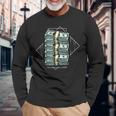 お金の束 長袖Tシャツ 高齢者への贈り物