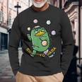 かっぱと尻子玉 長袖Tシャツ 高齢者への贈り物