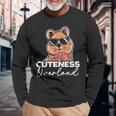 かわいい 過負荷 クオッカ ワラビー 有骨動物 オージー 長袖Tシャツ 高齢者への贈り物