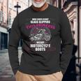 このプリンセスはオートバイブーツを身に着けていません ガラスのスリッパは面白い 長袖Tシャツ 高齢者への贈り物