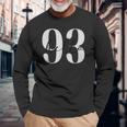こんにちは93歳 誕生日 お祝い 応援 長袖Tシャツ 高齢者への贈り物