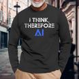 だから私はaiの面白いチャットgptだと思う 長袖Tシャツ 高齢者への贈り物