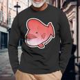 どっしりコブダイ 長袖Tシャツ 高齢者への贈り物