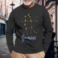 ふたご座 季節 星座 星座 シンボル 星 ふたご座 長袖Tシャツ 高齢者への贈り物