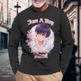 やおいを愛する少年 長袖Tシャツ 高齢者への贈り物