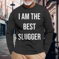 アイ・アム・ザ・ベスト・スラッガー 長袖tシャツ 長袖Tシャツ 高齢者への贈り物