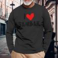 アイ・ラブ・サンバー 長袖Tシャツ 高齢者への贈り物