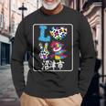 アイ・ラブ・沼津市 I Love 沼津市 私は愛してる沼津市 長袖Tシャツ 高齢者への贈り物