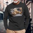 アビシニアン・フェリス・カタス 長袖Tシャツ 高齢者への贈り物